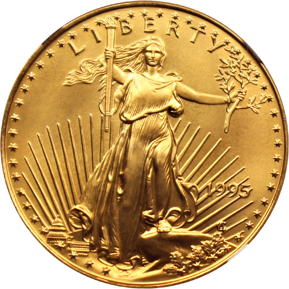 image for: 1995 Gold Eagle $25 NGC MS69