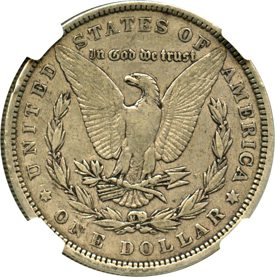 image for: Top 100 VAM: 1880 $1 NGC VF20 (VAM-1A, Knobbed 8)