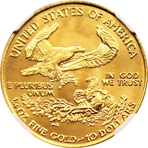 image for: 1995 Gold Eagle $10 NGC MS69