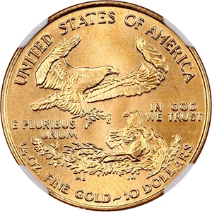 image for: 2002 Gold Eagle $10 NGC MS69