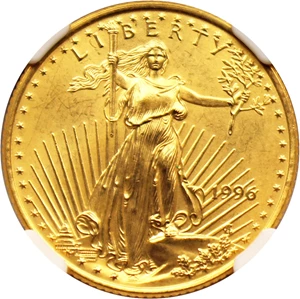 image for: 1996 Gold Eagle $10 NGC MS68