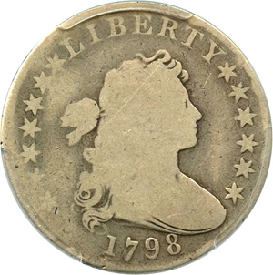 image for: 1798 $1 PCGS G Details (Edge Damaged, Large Eagle)