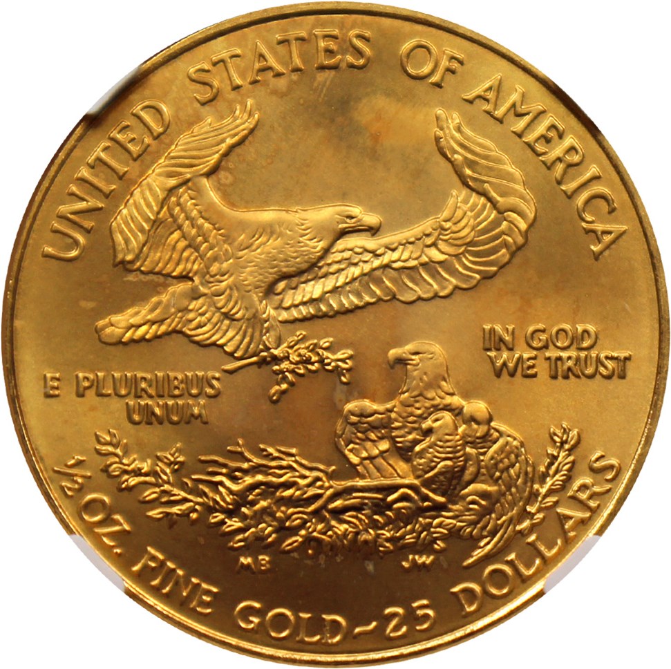 image for: 2002 Gold Eagle $25 NGC MS69