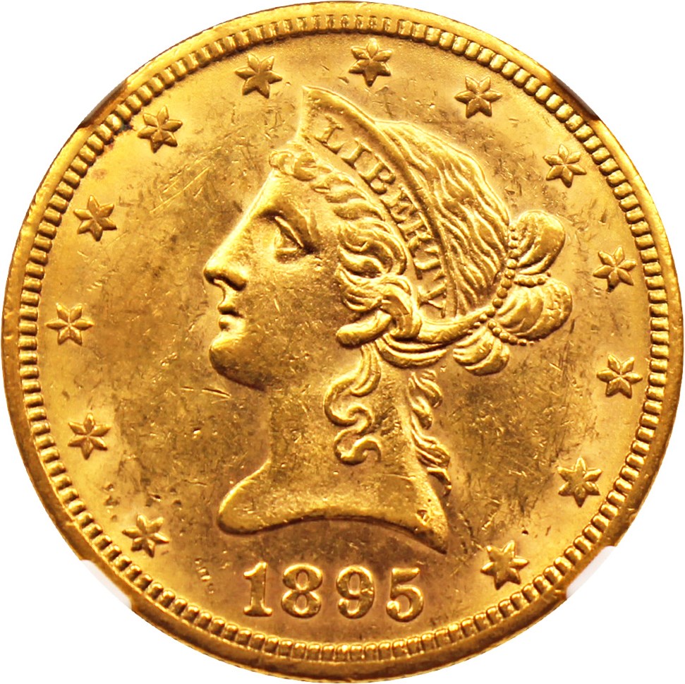 image for: 1895-O $10 NGC MS61