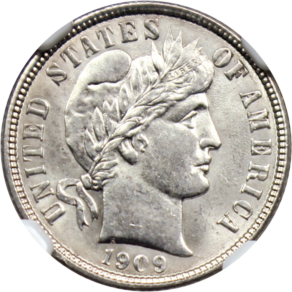 image for: 1909-O 10c NGC/CAC MS63