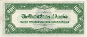 image for: FR. 2211a-G 1934 $1000 DGS Federal Reserve Note PCGS Gem New 65 PPQ