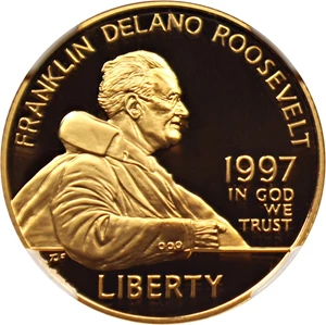 image for: 1997-W Franklin D. Roosevelt $5 NGC Proof 69 UCAM