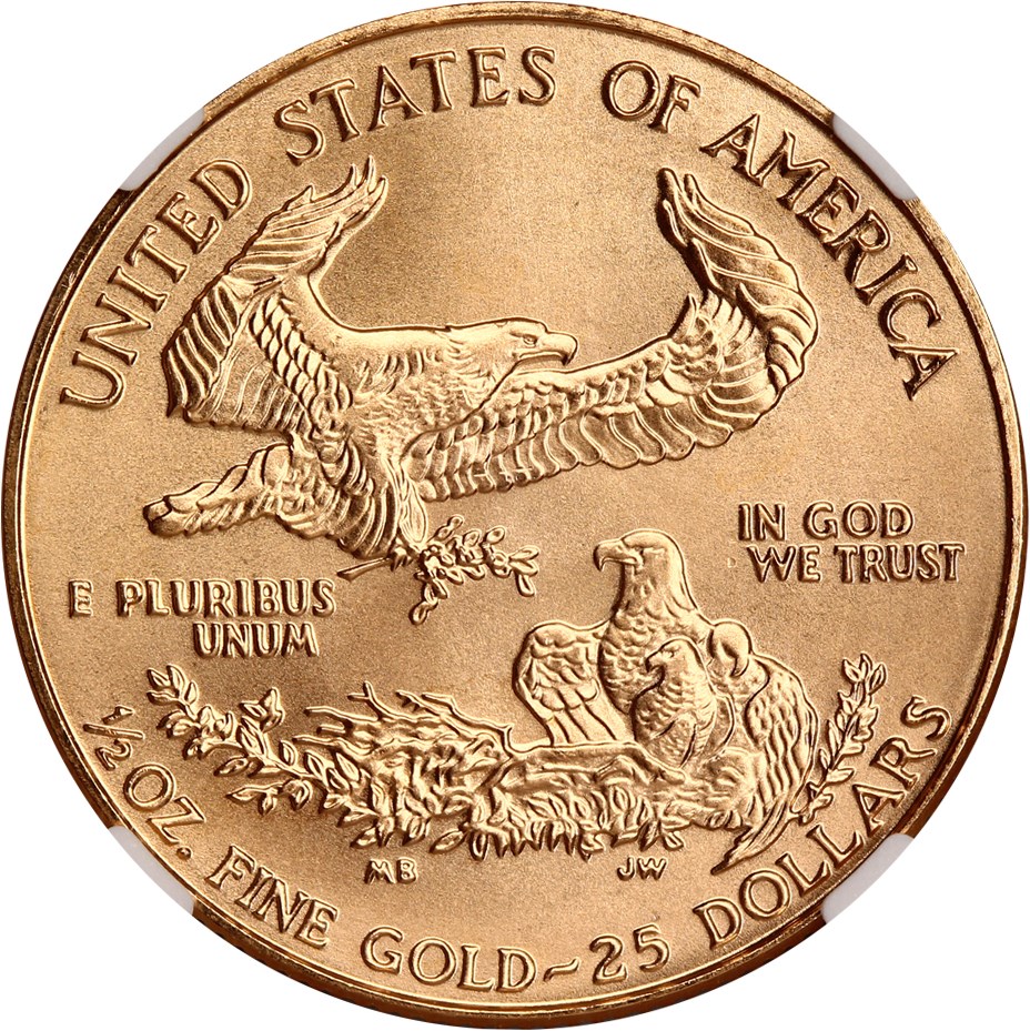image for: 1995 Gold Eagle $25 NGC MS69