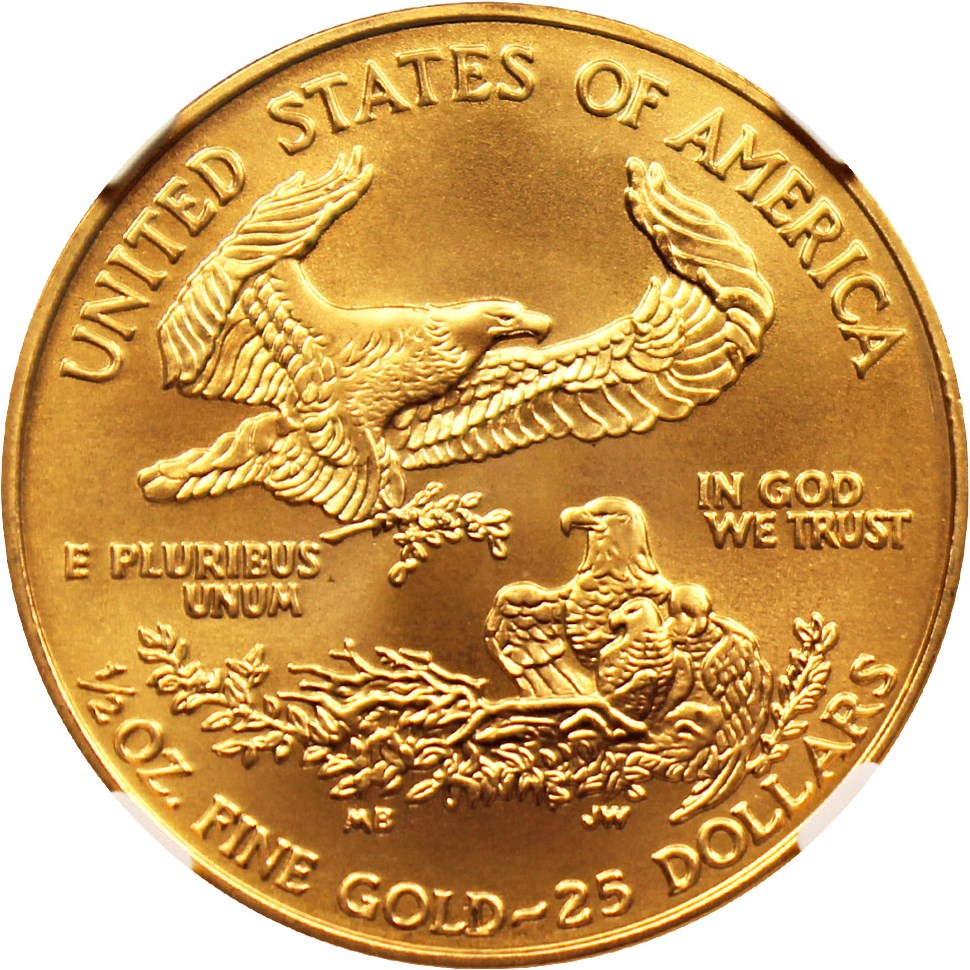 image for: 2000 Gold Eagle $25 NGC MS69