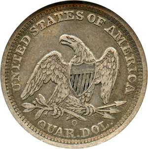 image for: 1843-O 25c NGC VF25