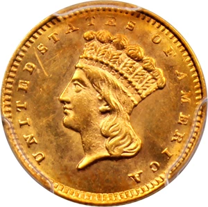 image for: 1860-S G$1 PCGS/CAC MS63