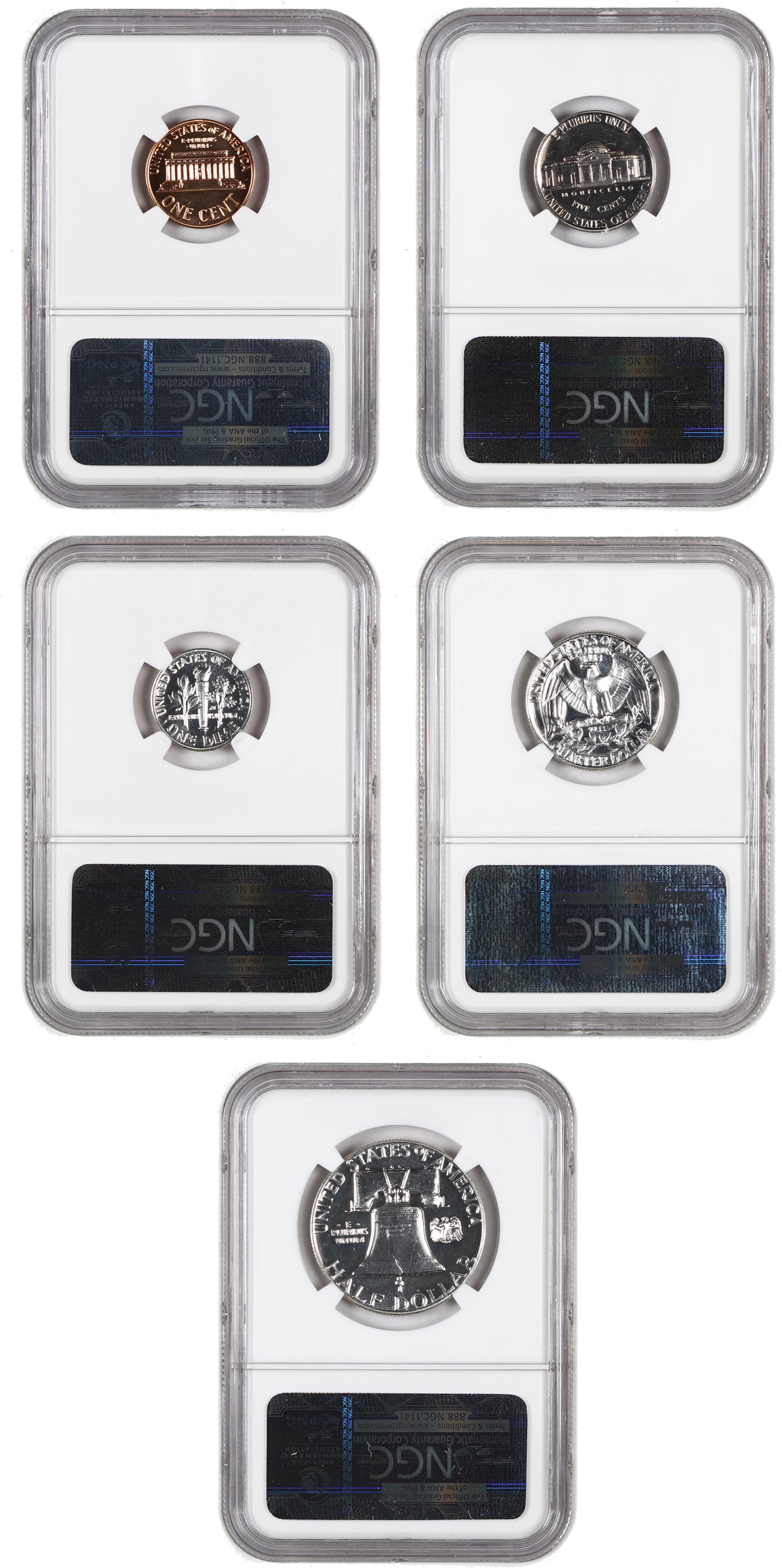 image for: 1959 Proof Set NGC Proof 67 (5 Coins)