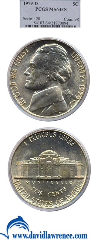 image for: 1979-D 5c PCGS MS64 FS
