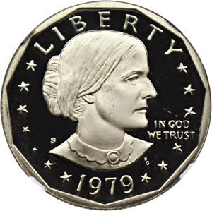 image for: 1979-S SBA $1 NGC Proof 69 UCAM (Type 2, First Year of Issue)