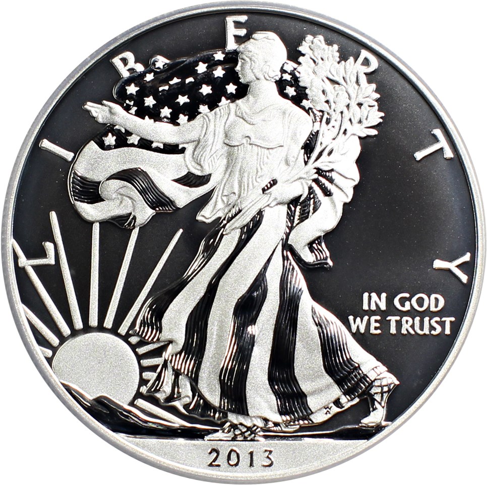 image for: 2013-W Silver Eagle $1 PCGS MS70 (First Strike, Enhanced Mint State)