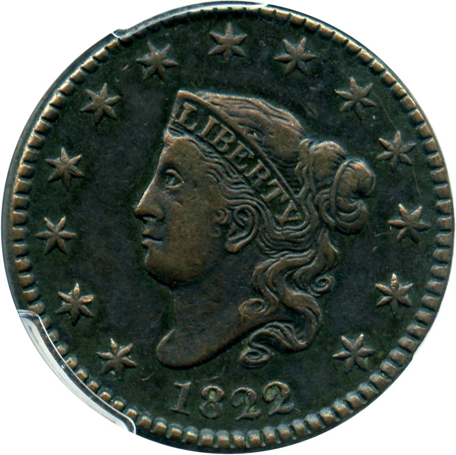 image for: 1822 1c PCGS VF30