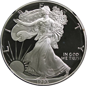 image for: 1993-P Silver Eagle $1 NGC Proof 69 UCAM