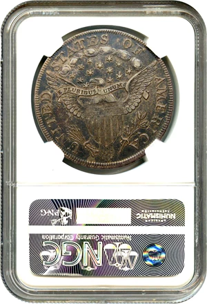 image for: 1798 Large Eagle $1 NGC/CAC XF40 (Point 9 Wide Date, B-14, BB-122)