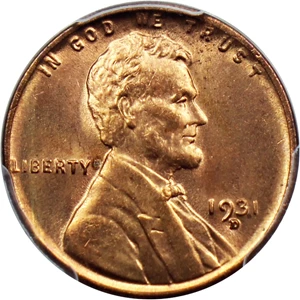 image for: 1931-D 1c PCGS MS65 RD