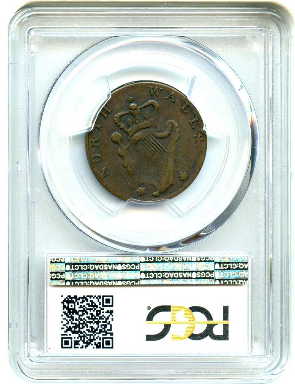 image for: 1795 Washington, North Wales 1/2 P PCGS XF45 (Plain Edge)