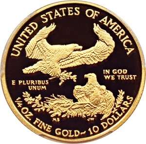 image for: 2012-W Gold Eagle $10 PCGS Proof 69 DCAM
