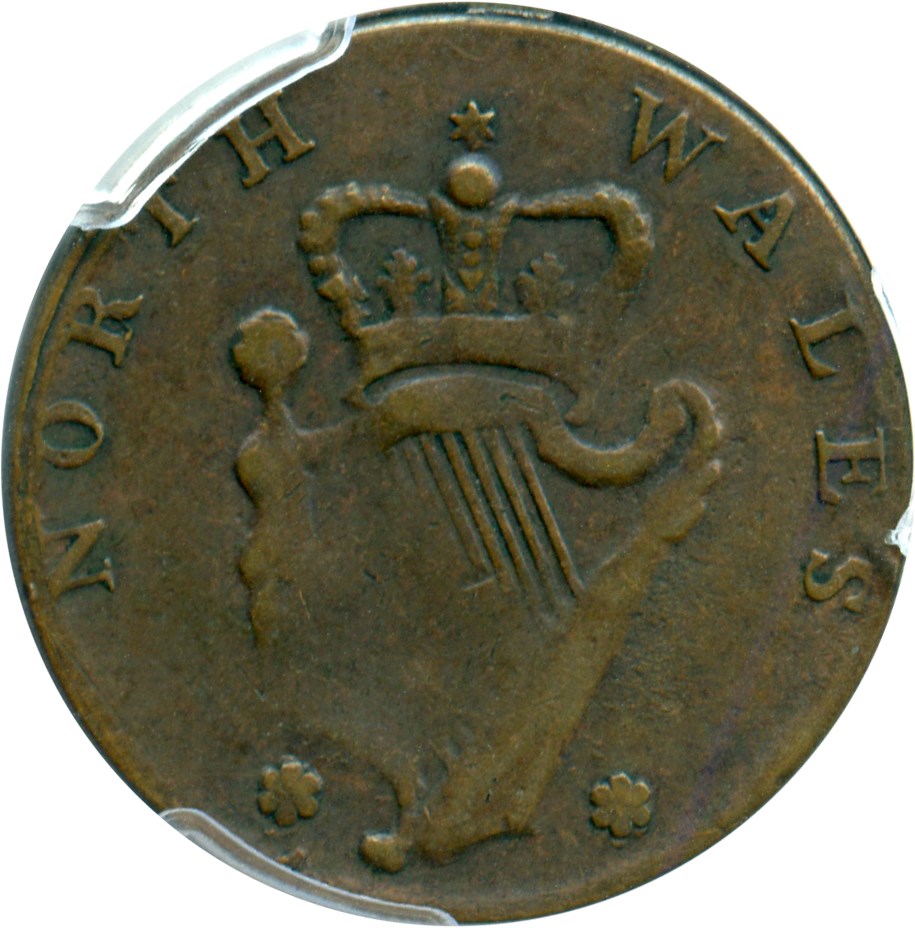 image for: 1795 Washington, North Wales 1/2 P PCGS XF45 (Plain Edge)