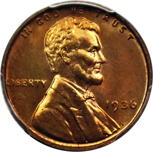 image for: 1936 1c PCGS Proof 65 RD (Type 1, Satin Finish)