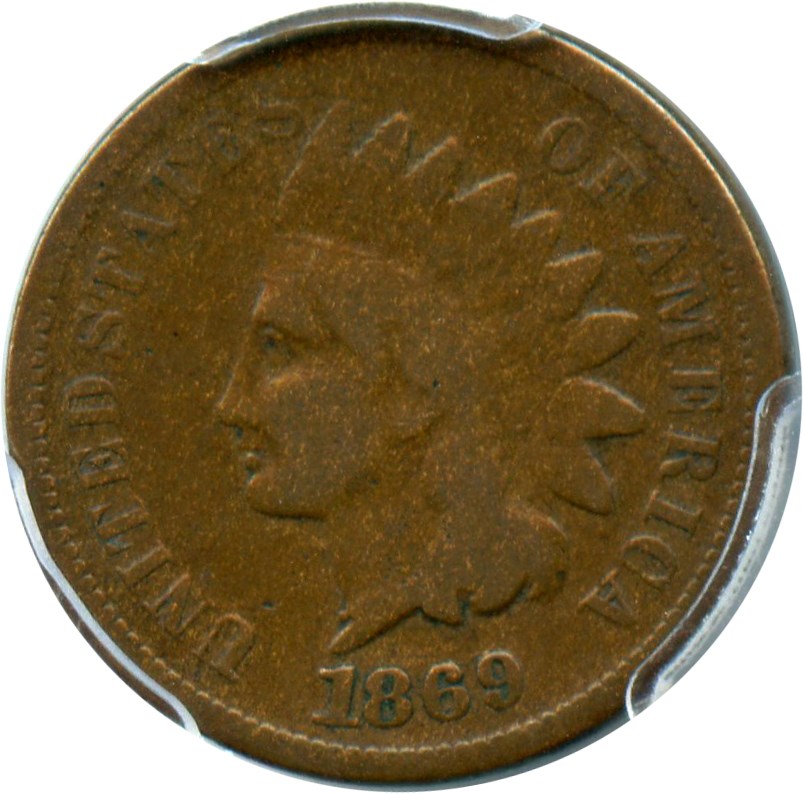 image for: 1869 1c PCGS VG-08 (RPD, FS-303, Snow-4)