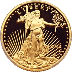 image for: 2012-W Gold Eagle $10 PCGS Proof 69 DCAM