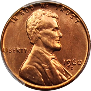 image for: 1960-D 1c PCGS MS67 RD (Small Date)