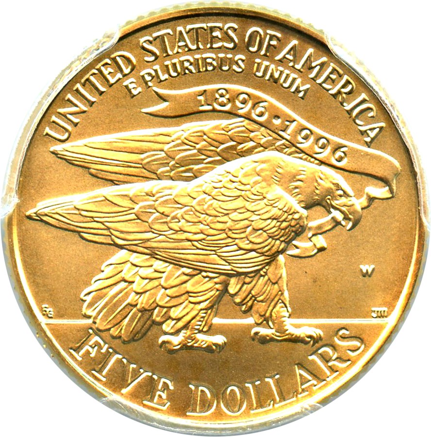 image for: 1995-W Olympic Stadium $5 PCGS MS69