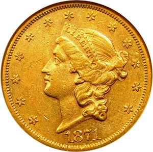 image for: 1871-CC $20 NGC AU55