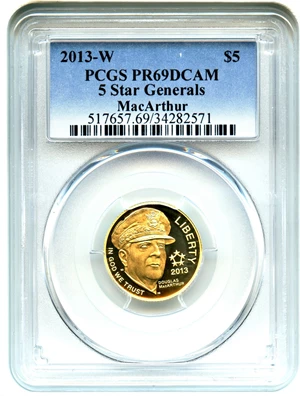 image for: 2013-W 5 Star Generals $5 PCGS Proof 69 DCAM