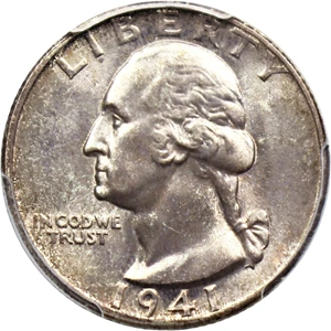 image for: 1941-S 25c PCGS MS67