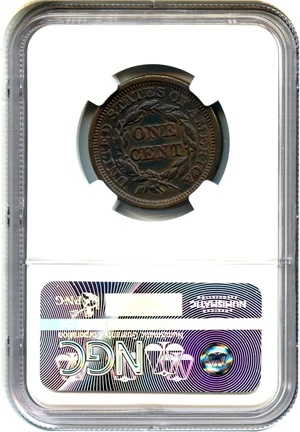 image for: 1846 1c NGC AU Details (Rev Corrosion, Tall Date)