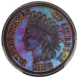 image for: 1882 1c PCGS/CAC Proof 66 BN