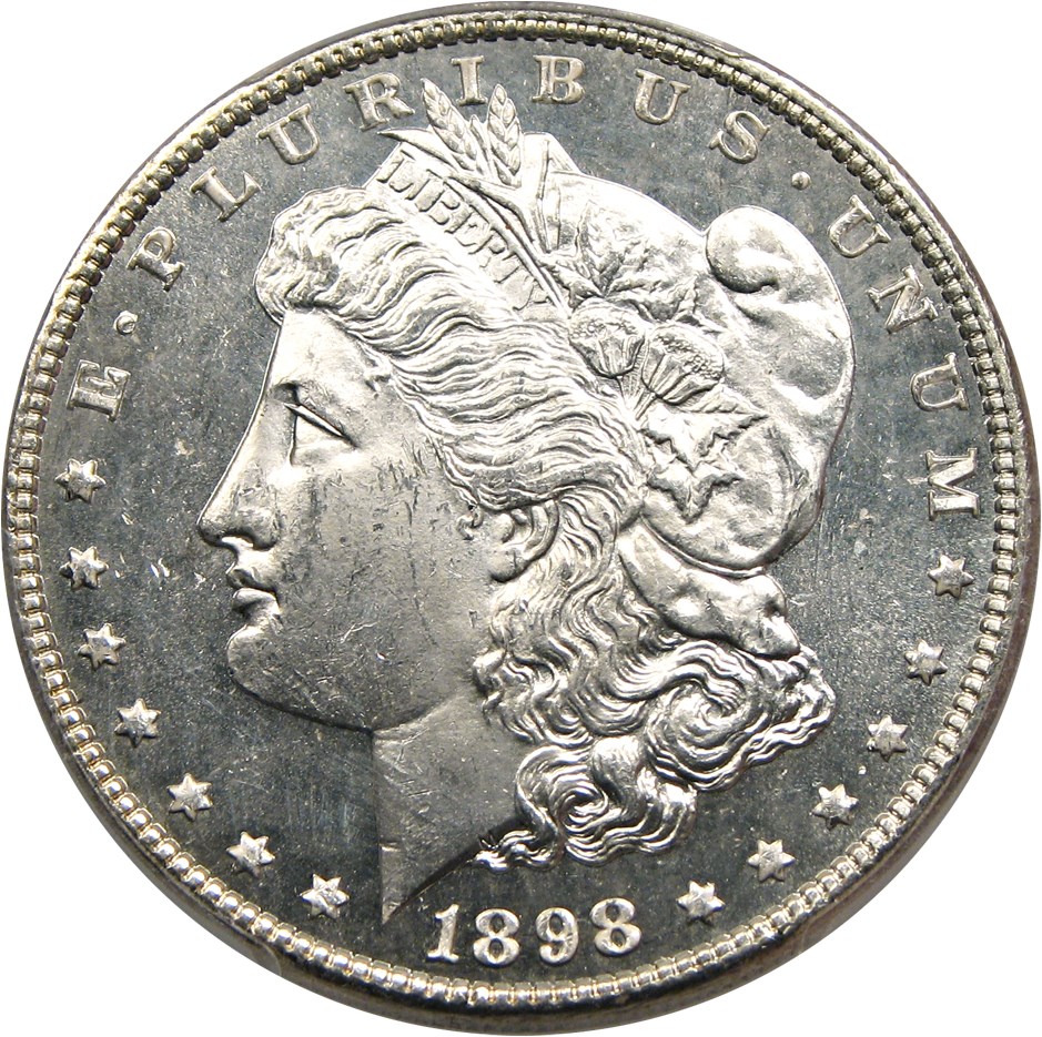image for: 1898 $1 PCGS MS64 DMPL