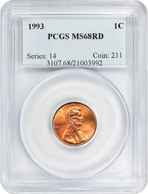 image for: 1993 1c PCGS MS68 RD