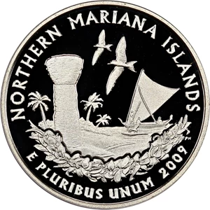 image for: 2009-S Northern Mariana Islands 25c PCGS Proof 70 DCAM (Silver)