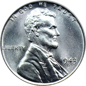 image for: 1943-D 1c PCGS/CAC MS68