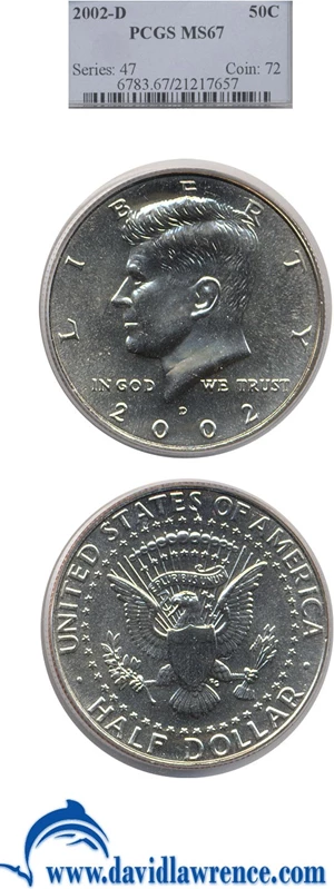image for: 2002-D 50c PCGS MS67