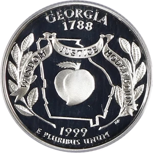 image for: 1999-S Georgia 25c PCGS Proof 70 DCAM (Silver)