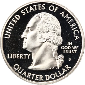 image for: 2000-S New Hampshire 25c PCGS Proof 70 DCAM (Silver)