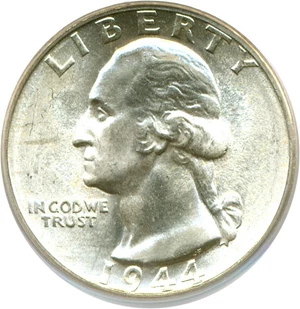 image for: 1944-S 25c PCGS MS66