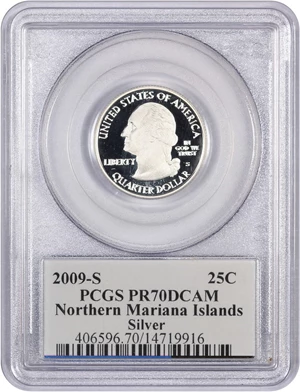 image for: 2009-S Northern Mariana Islands 25c PCGS Proof 70 DCAM (Silver)