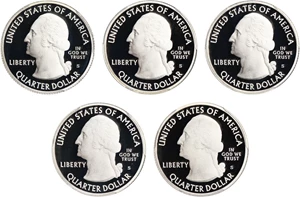 image for: Set of 2015-S National Parks 25c PCGS Proof 70 DCAM (Silver, 5 Coins)