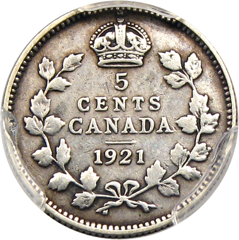 image for: Canada: 1921 5c PCGS VG10