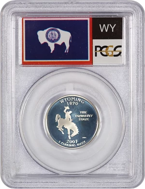 image for: 2007-S Wyoming 25c PCGS Proof 70 DCAM (Silver)