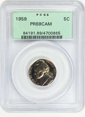image for: 1959 5c PCGS Proof 69 CAM (OGH)