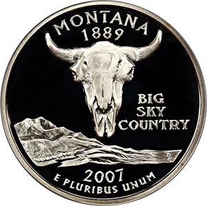 image for: 2007-S Montana 25c PCGS Proof 70 DCAM (Silver)